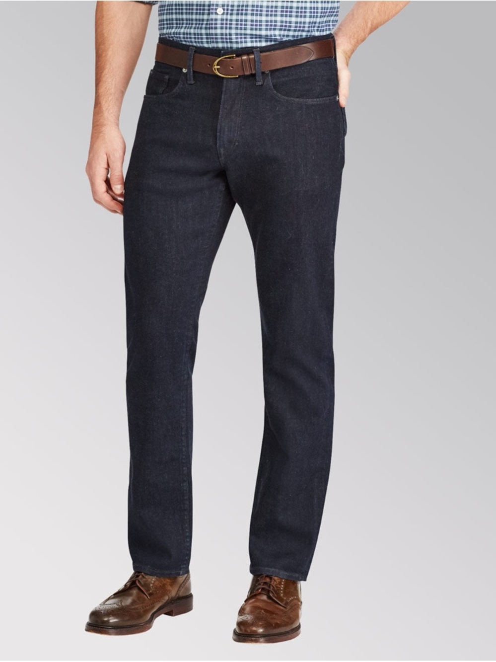 Ralph Lauren Men’s Navy Straight-Leg Jeans
